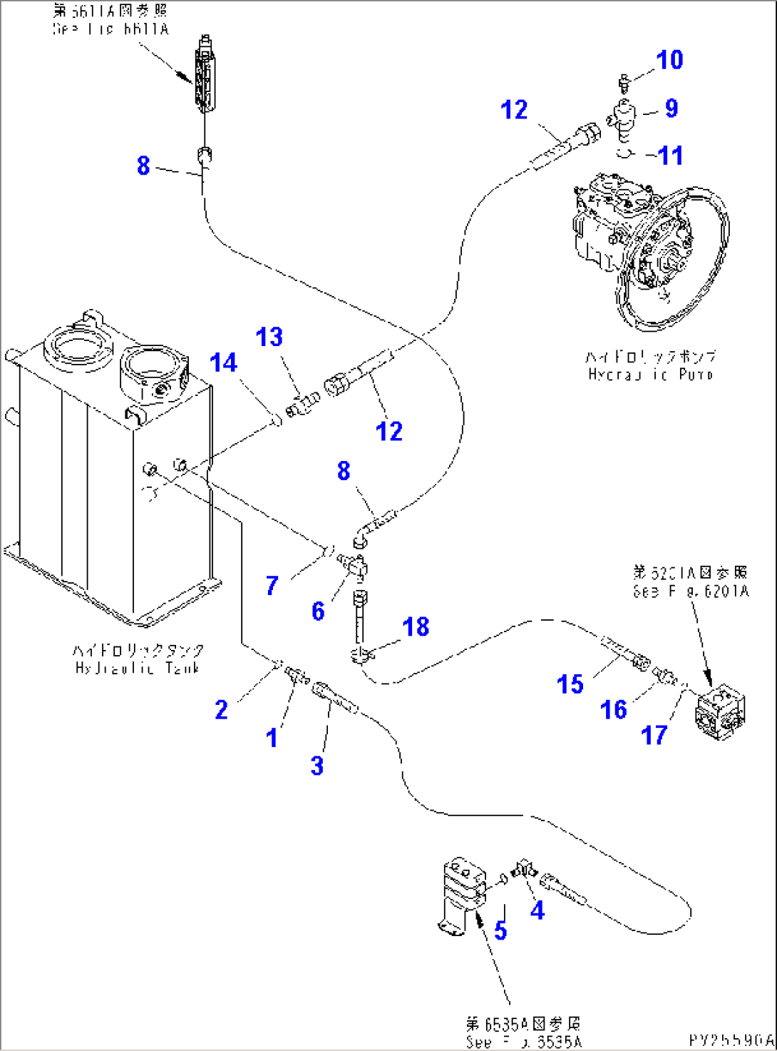 DRAIN LINE (3/3)(#1101-)