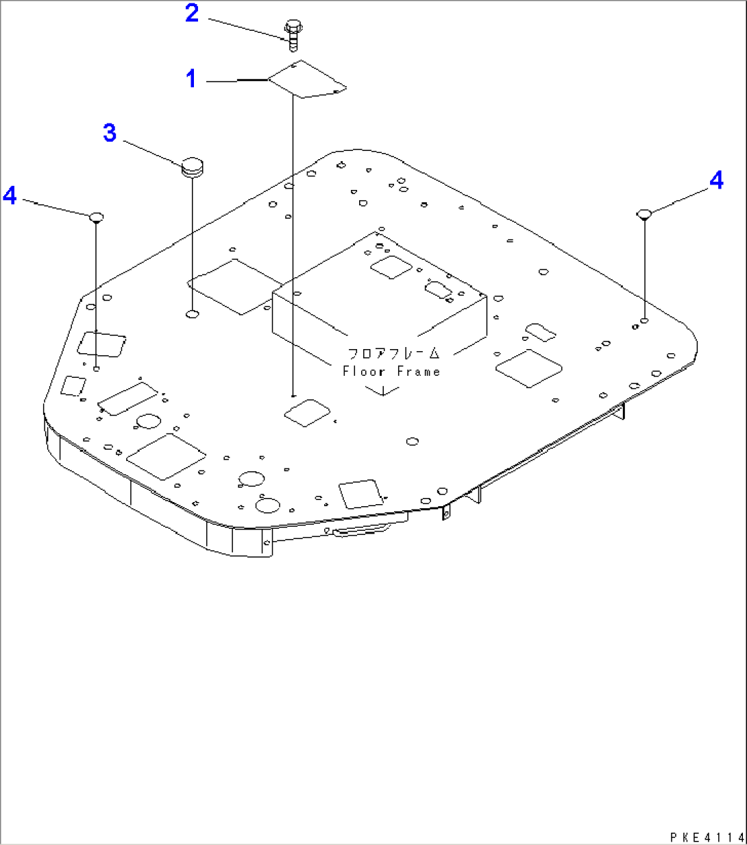 FLOOR (RELATED PARTS) (WITH AIR CONDITIONER)(#11258-12000)