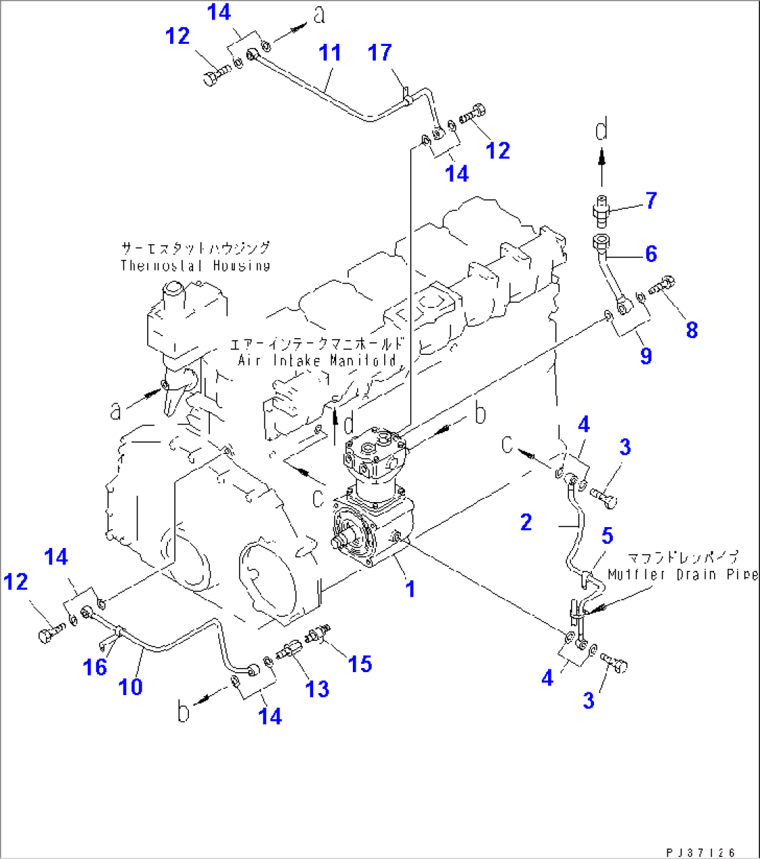 AIR COMPRESSOR AND PIPING(#38383-)