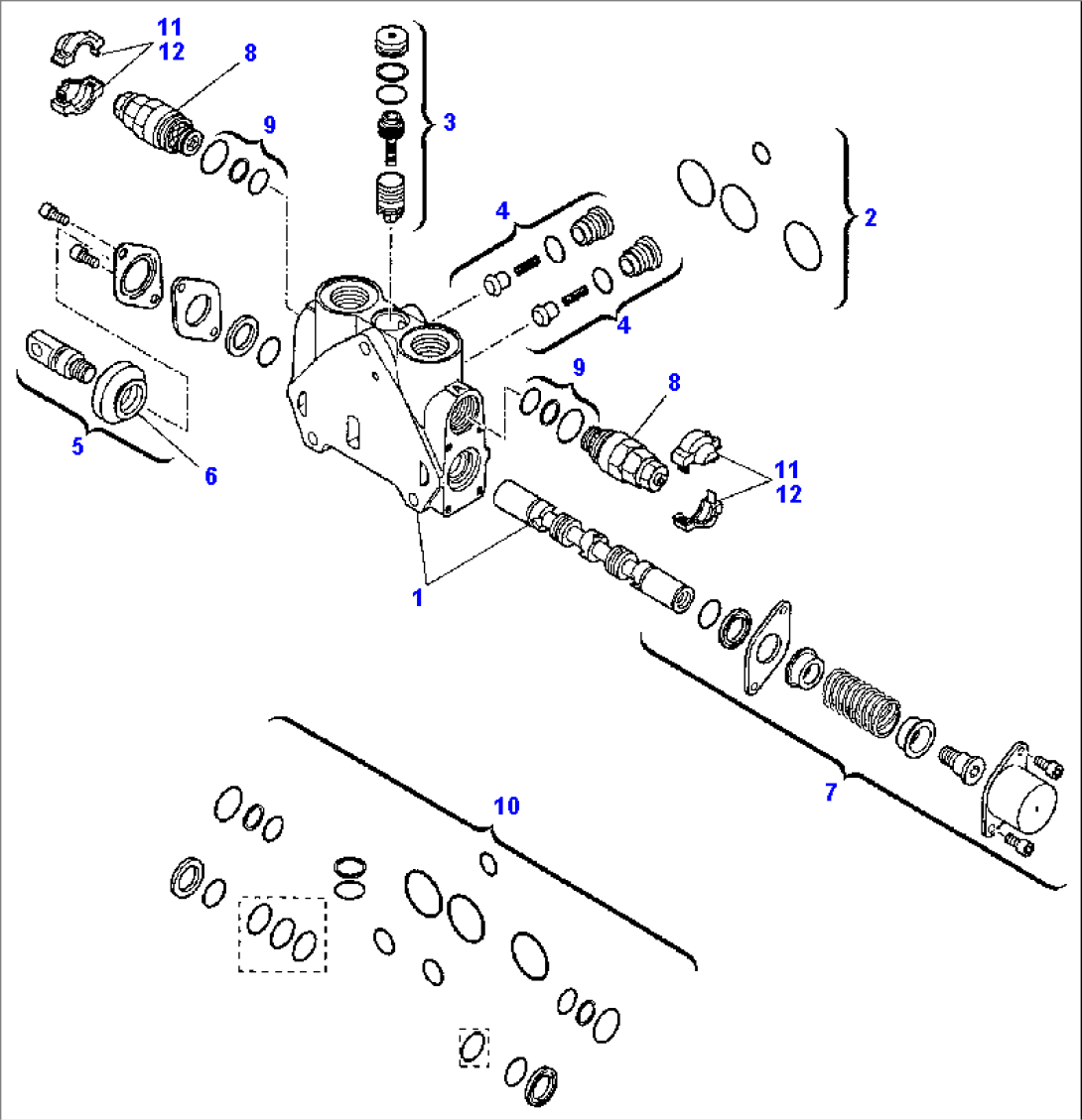 BACKHOE CONTROL VALVE (FOR DEPORTABLE)