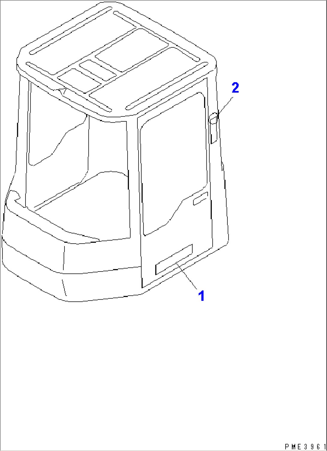 ROPS CAB (PLATE MARK)