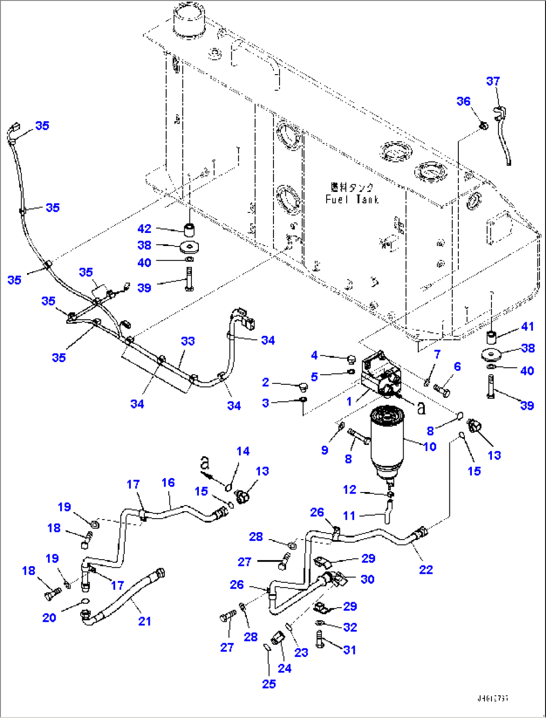 Fuel Tank, Prefilter (#22083-)