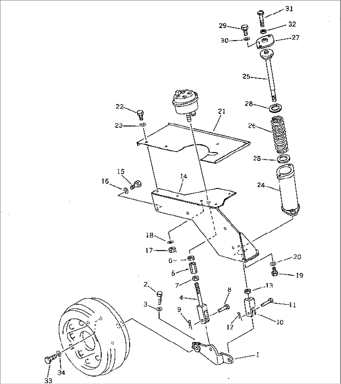 PARKING BRAKE LINKAGE (TBG¤ ABE SPEC.)