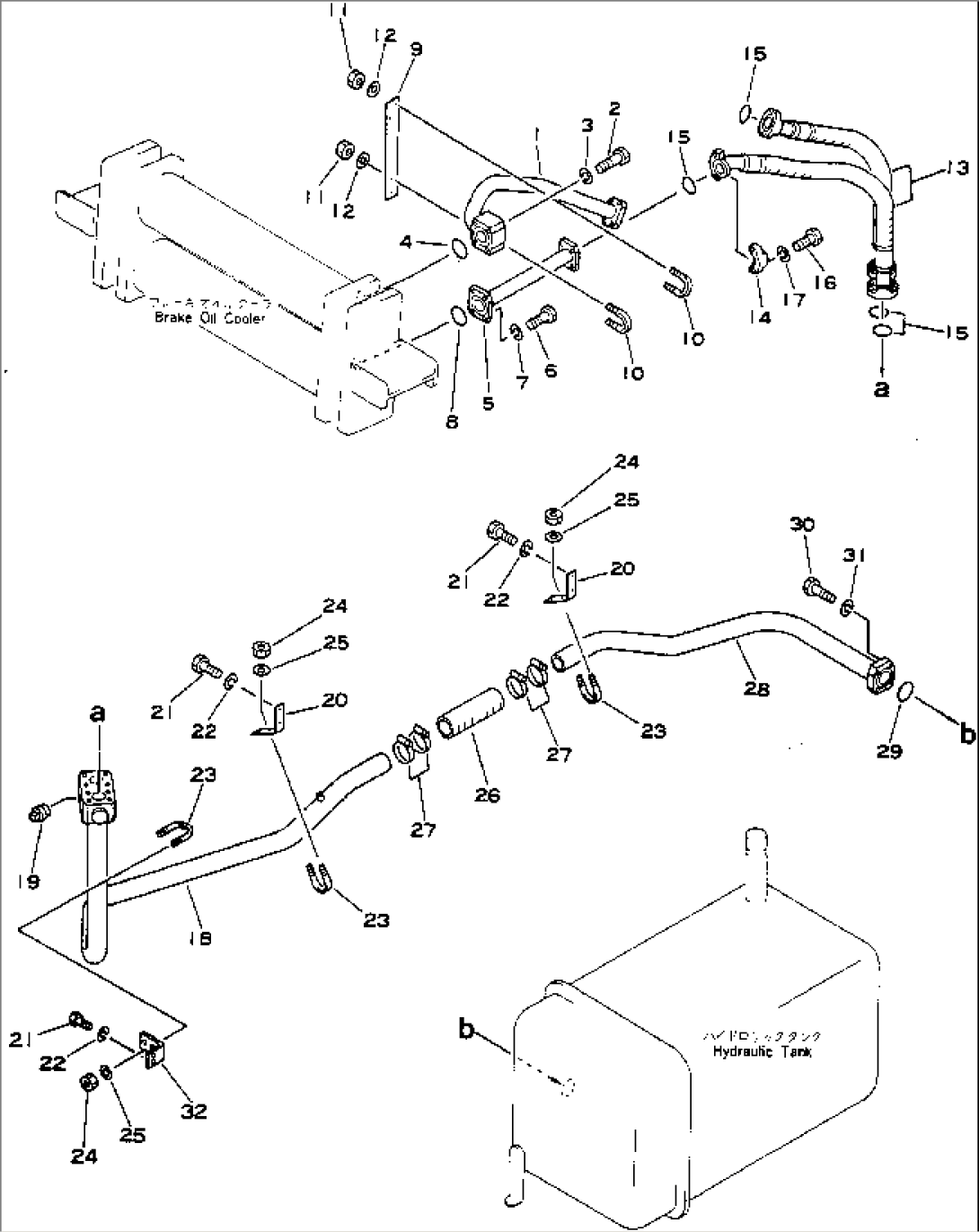 BRAKE OIL COOLER TO TANK PIPING