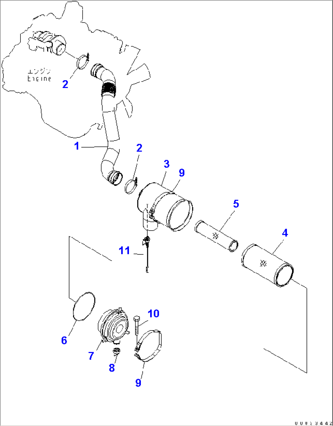 AIR CLEANER AND CONNECTION