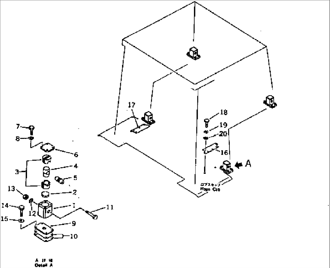 MOUNT CUSHION (ABLE TO AVAIL FOR ROPS) (NOISE SUPPRESSION FOR EC)(#80338-)