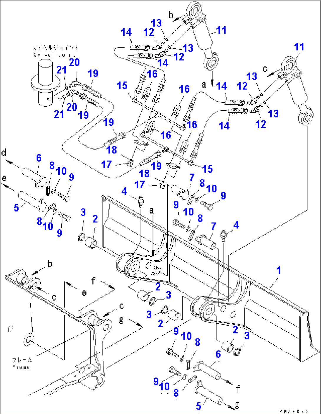 BLADE UNIT (BLADE¤ PIN AND CYLINDER)(#K30001-K30022)