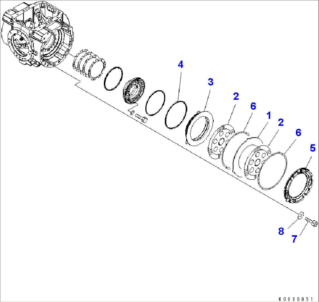 REAR AXLE (BRAKE)(#75816-)