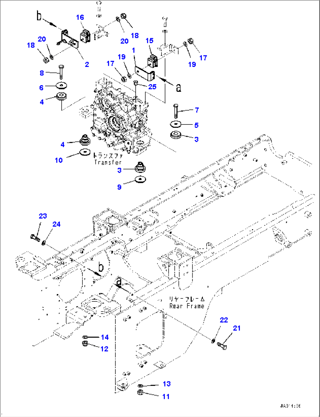 Transfer Case Mounting, (#80410-)