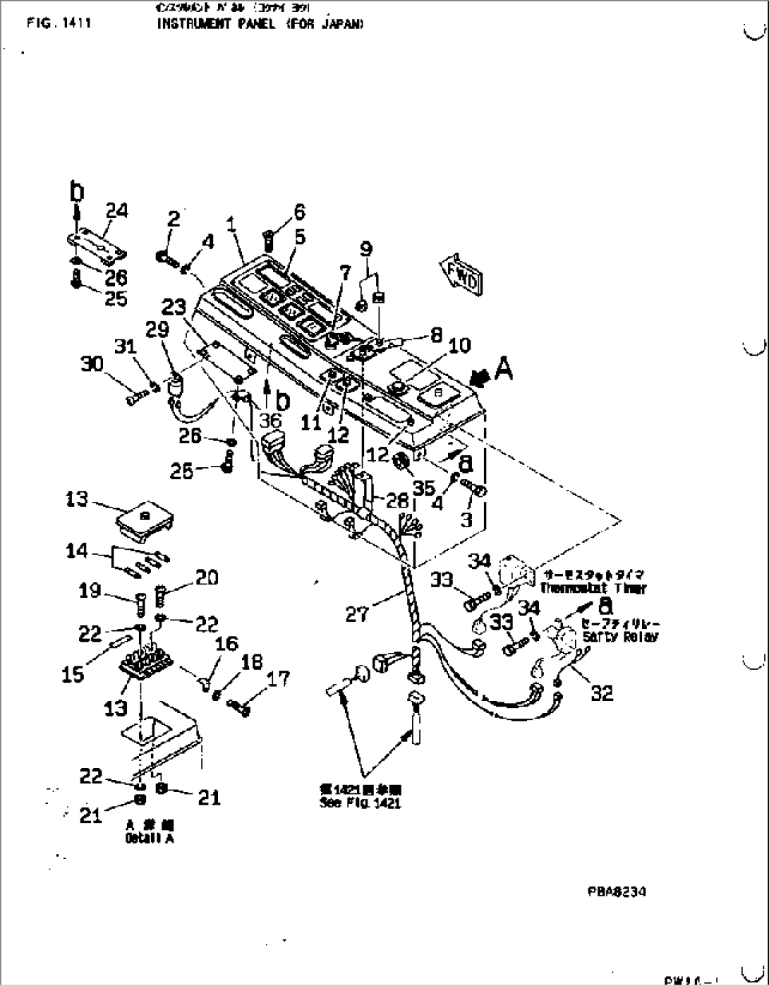 INSTRUMENT PANEL (FOR JAPAN)