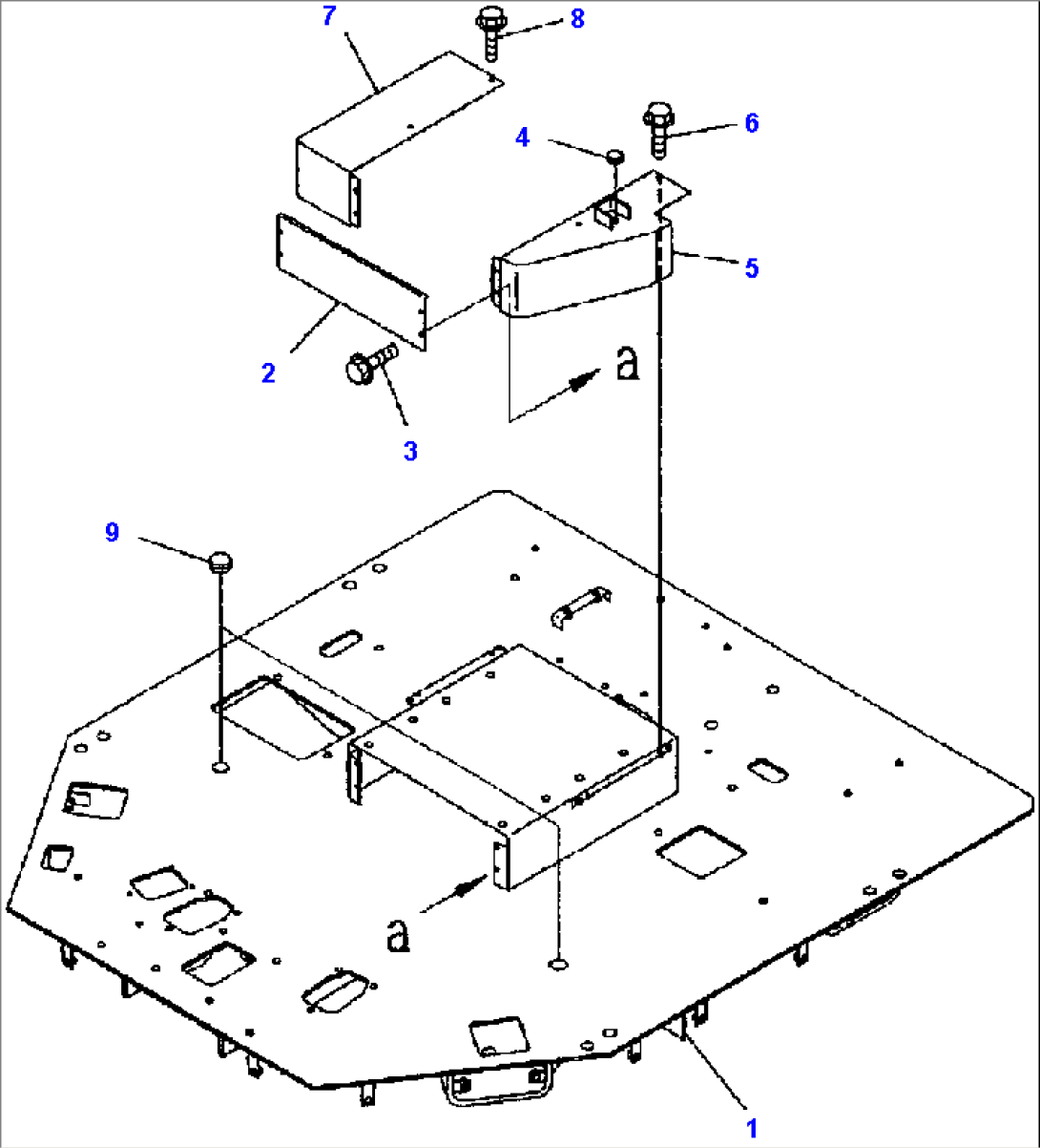 FIG. K4200-01A2 FLOOR - FLOOR FRAME WITH JOYSTICK STEERING