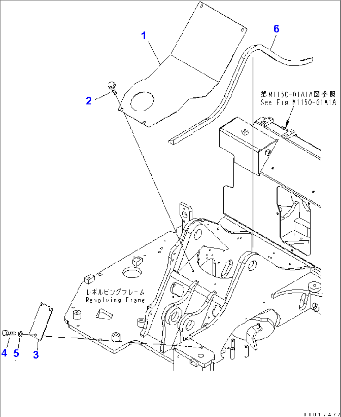 FRONT COVER (CENTER COVER) (YELLOW)(#6501-)