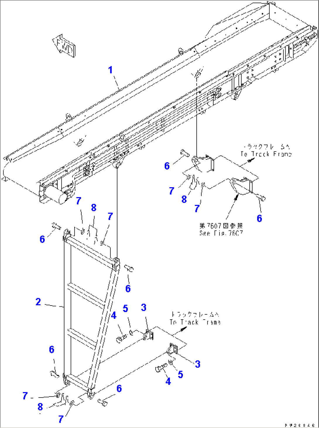 CONVEYOR SYSTEM (FOR DISCHARGE GRIZZLY) (1/4)(#1201-)