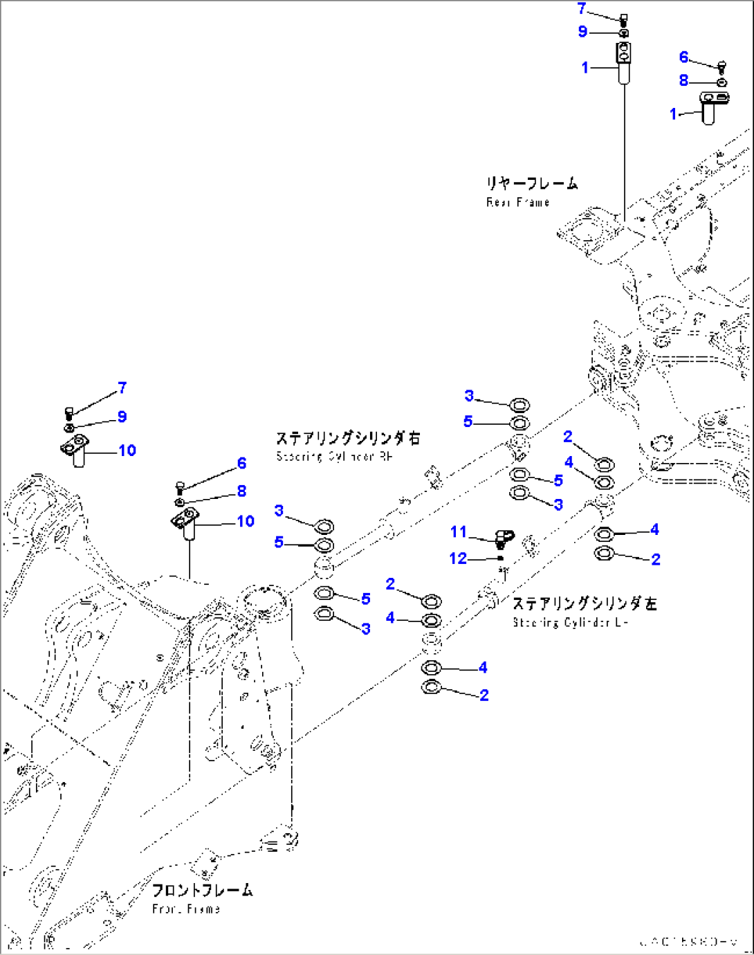 Steering Cylinder, Mounting (#70883-)