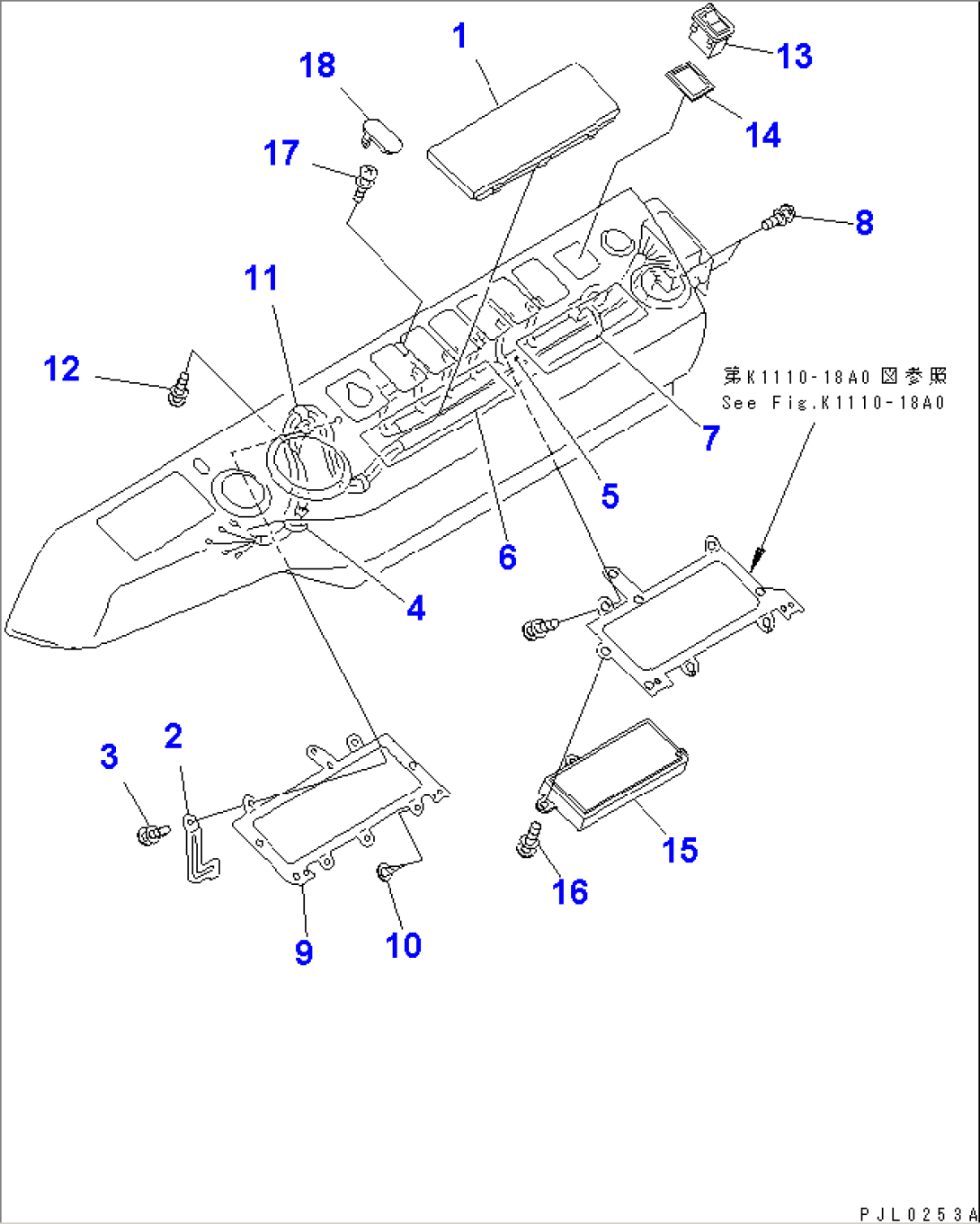 FLOOR FRAME (PANEL AND BASE) (RADIO LESS AND AIR CONDITIONER LESS) (FOR ASIA)(#10158-)