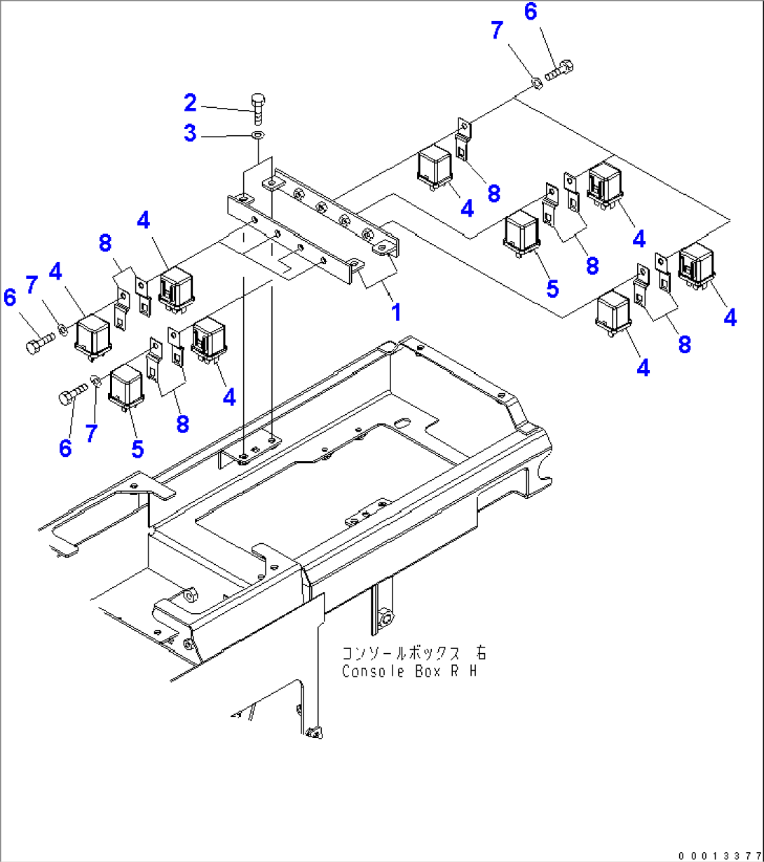 FLOOR (RELAY) (R.H. CONSOLE)