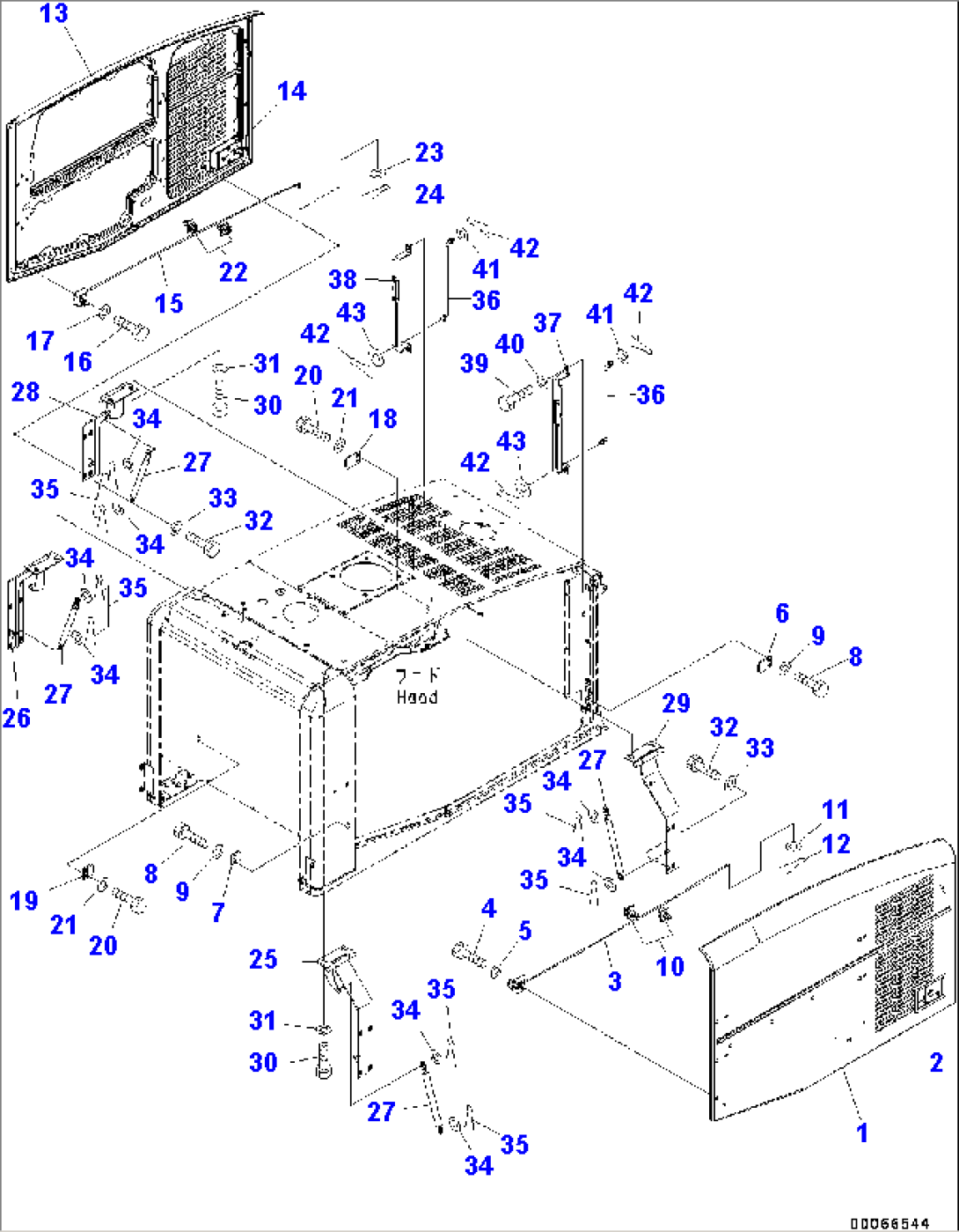 Engine Hood, Door (#70883-)