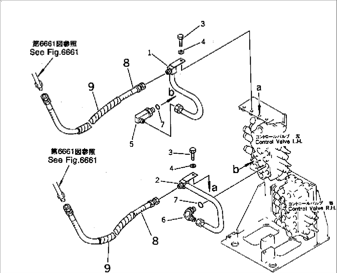 HYDRAULIC PIPING (ARM CYLINDER LINE)