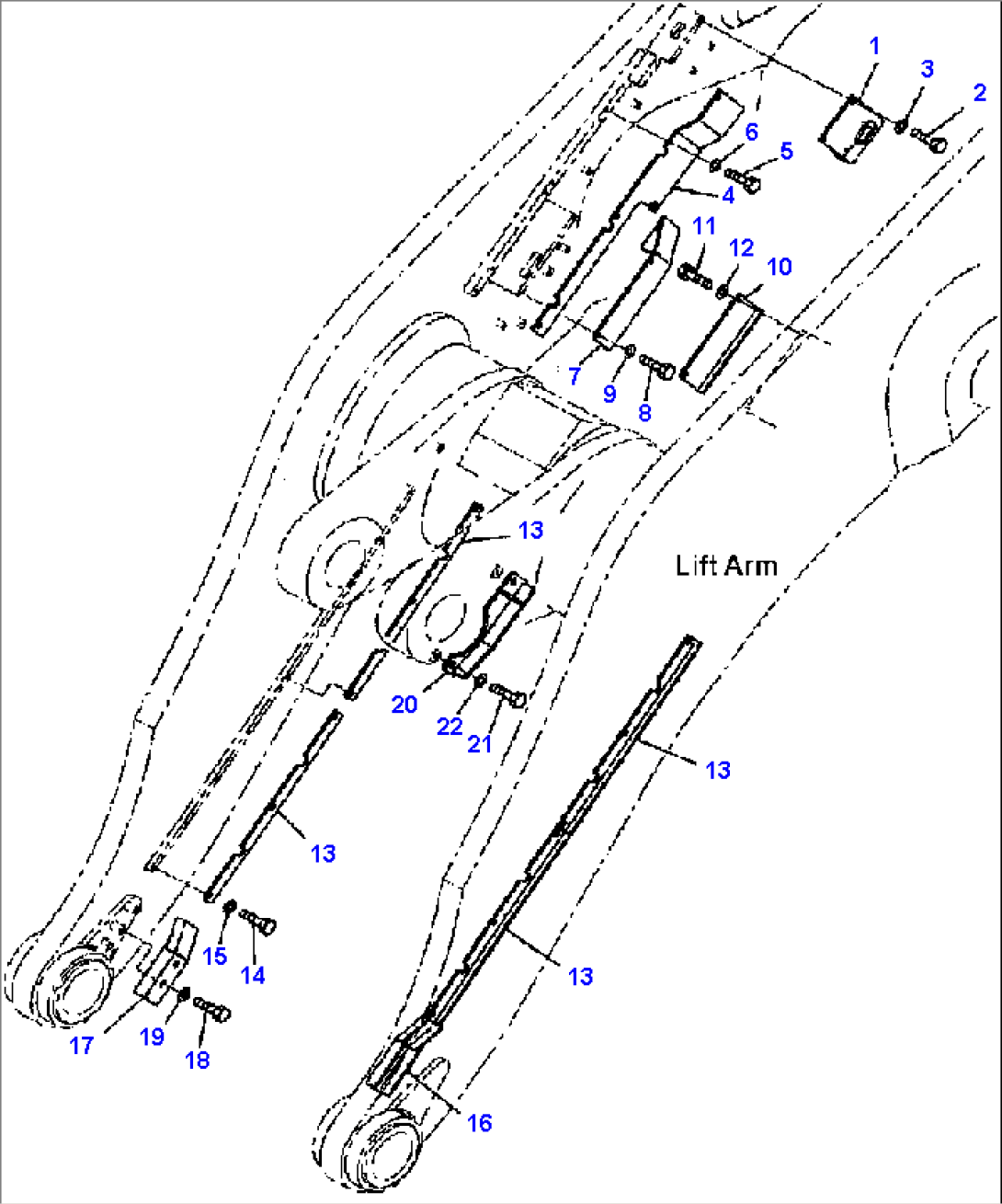 J4710-05A1 AUTO GREASE GREASE PIPING COVER FOR LIFT ARM