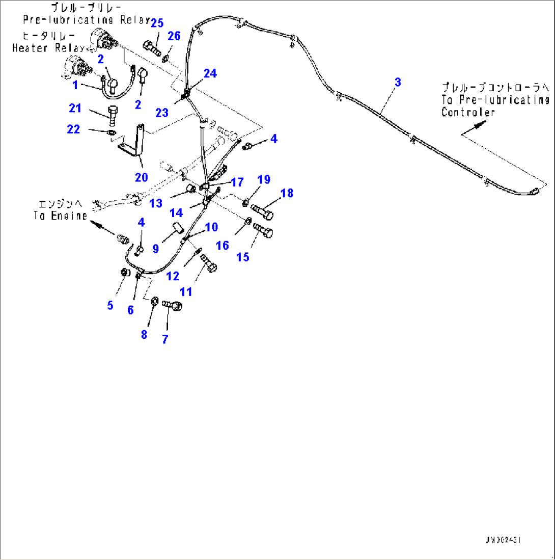 Engine Related Parts, Wiring Harness (#8832-)
