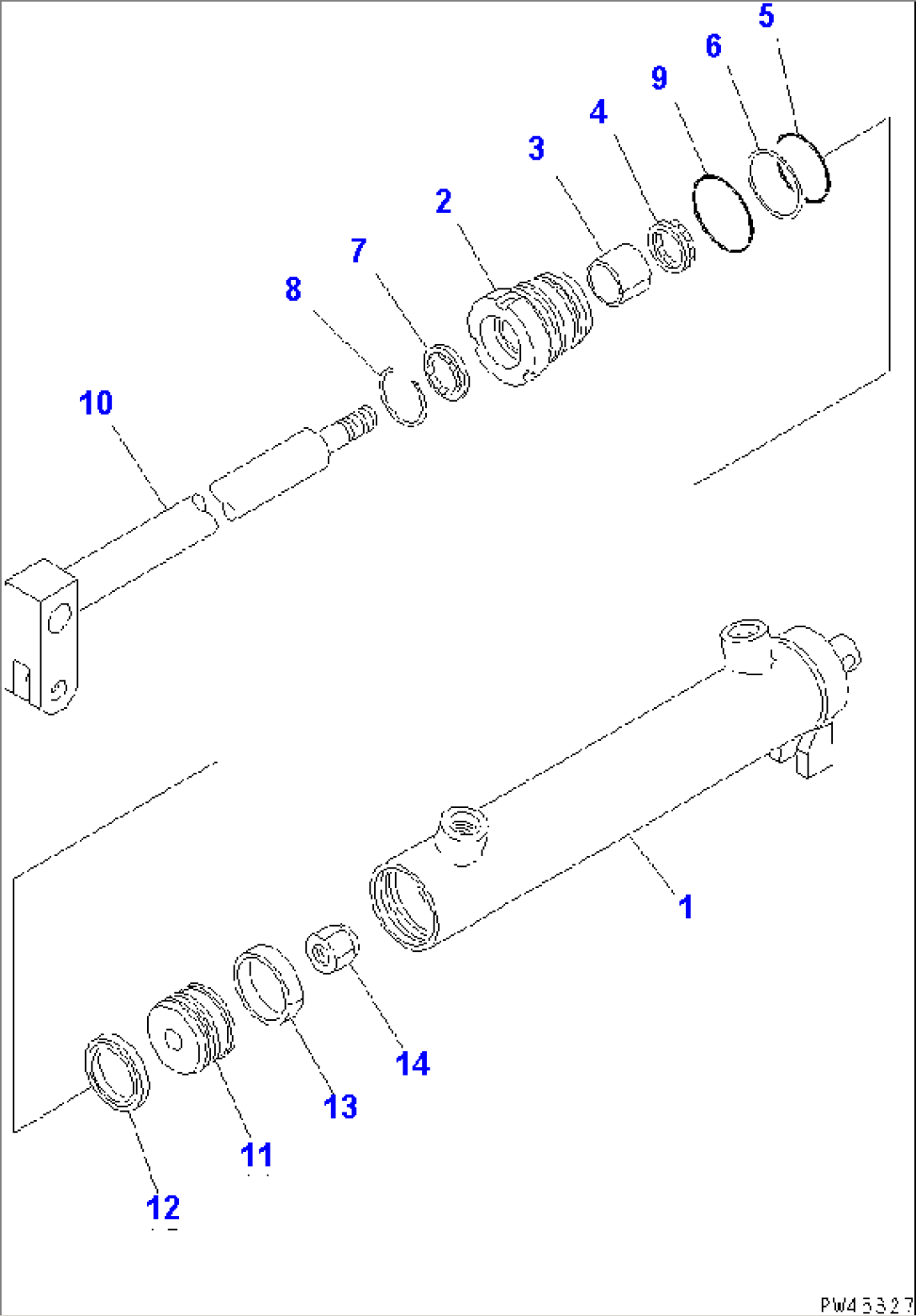 MULTI COUPLER LOCK CYLINDER (FOR FRONT ATTACHMENT)