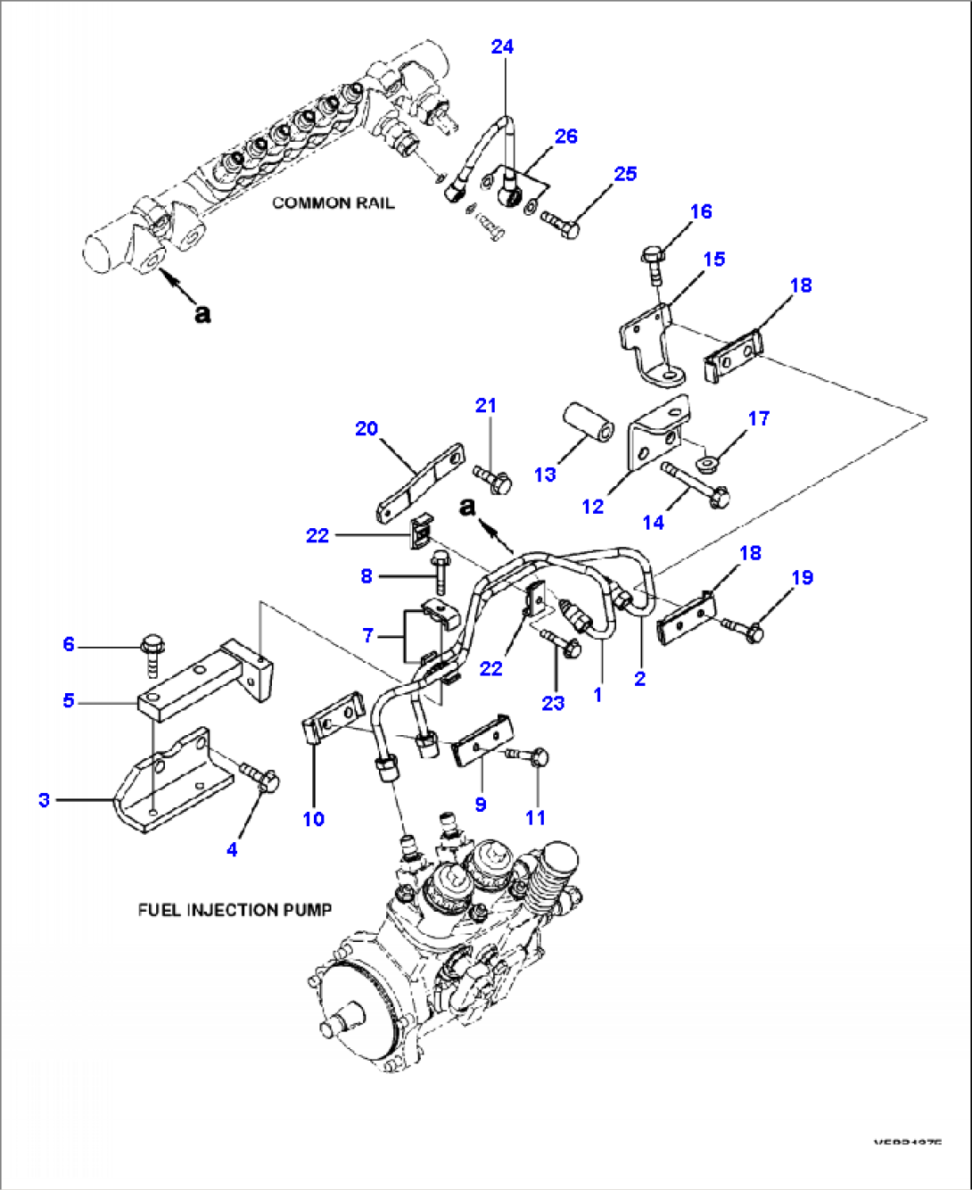 A4010-B3Y7 FUEL SUPPLY AND RETURN PIPING
