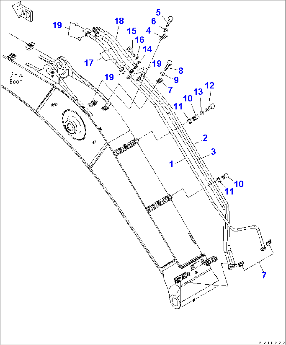 BOOM (ARM CYLINDER LINE)