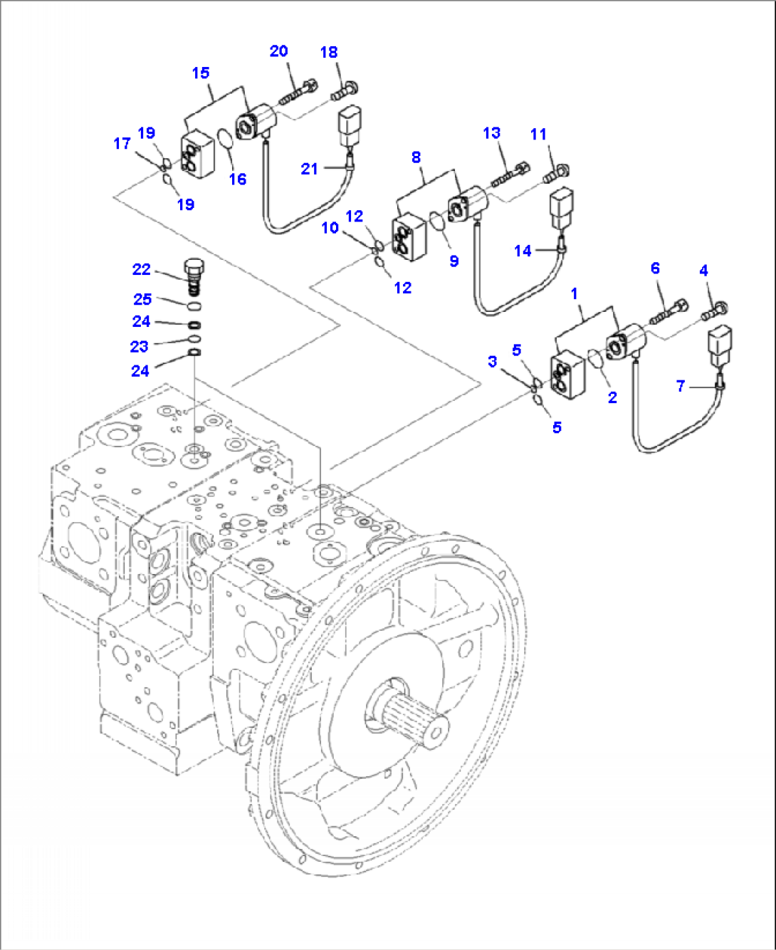 H0210-002011 MAIN PISTON PUMP INNER PARTS (11/12)