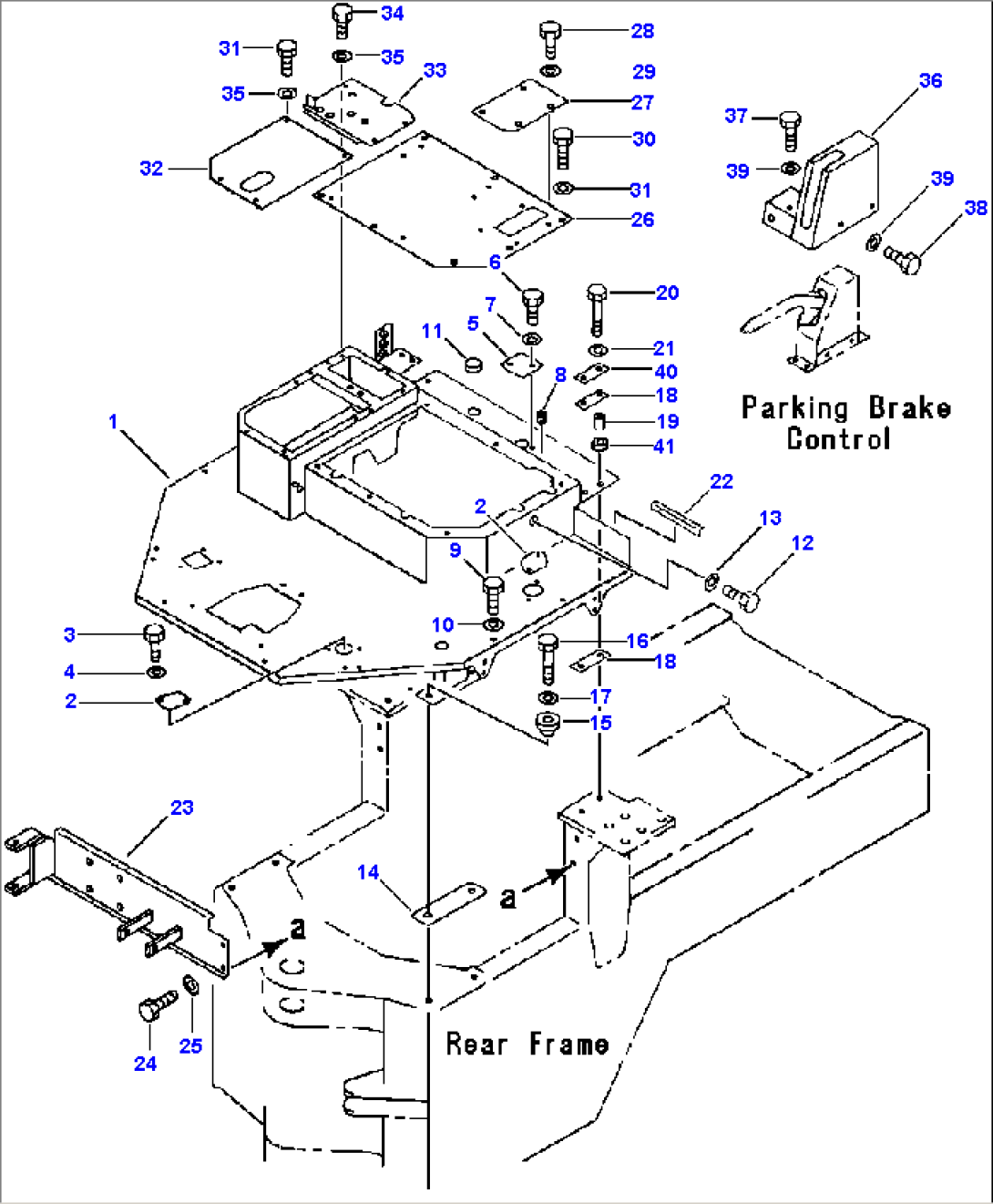 FLOOR FRAME (WITH ROPS CAB)