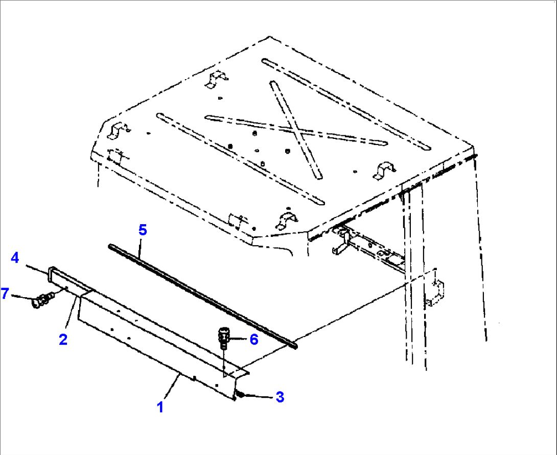 K0210-02A0 CAB REAR INTERIOR TRIM