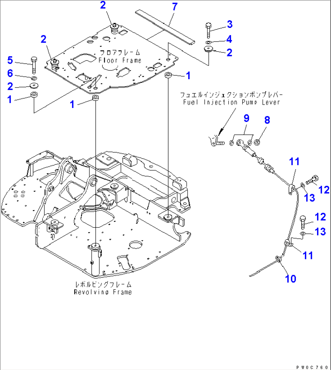FLOOR MOUNT (MOUNT PARTS) (FOR TOPS CANOPY)