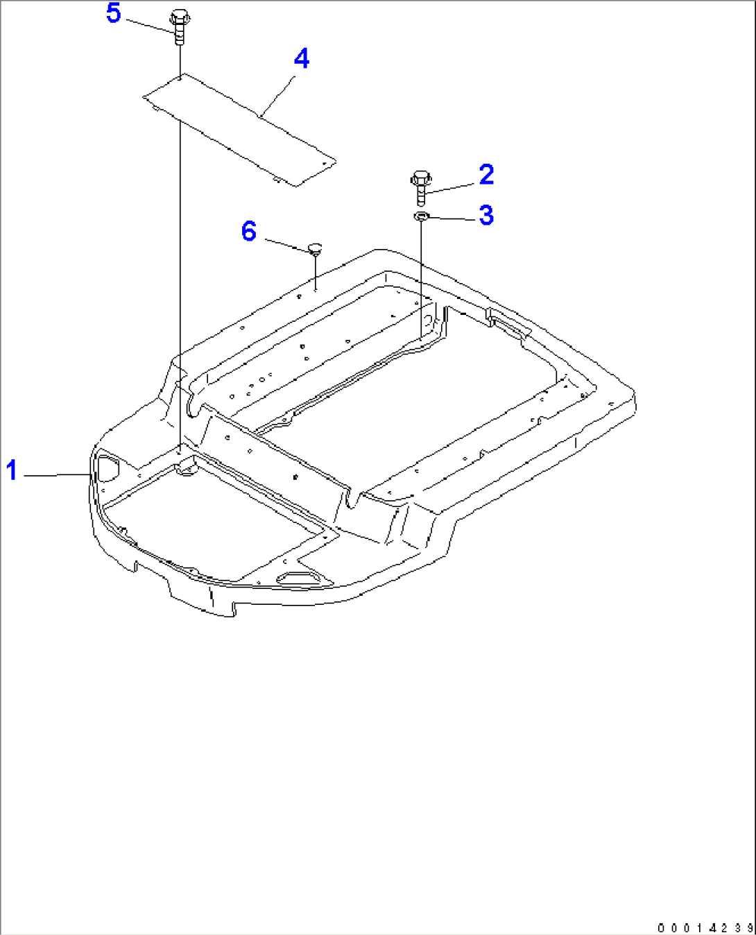 FLOOR FRAME (FOR HEATER AND DEFROSTER)