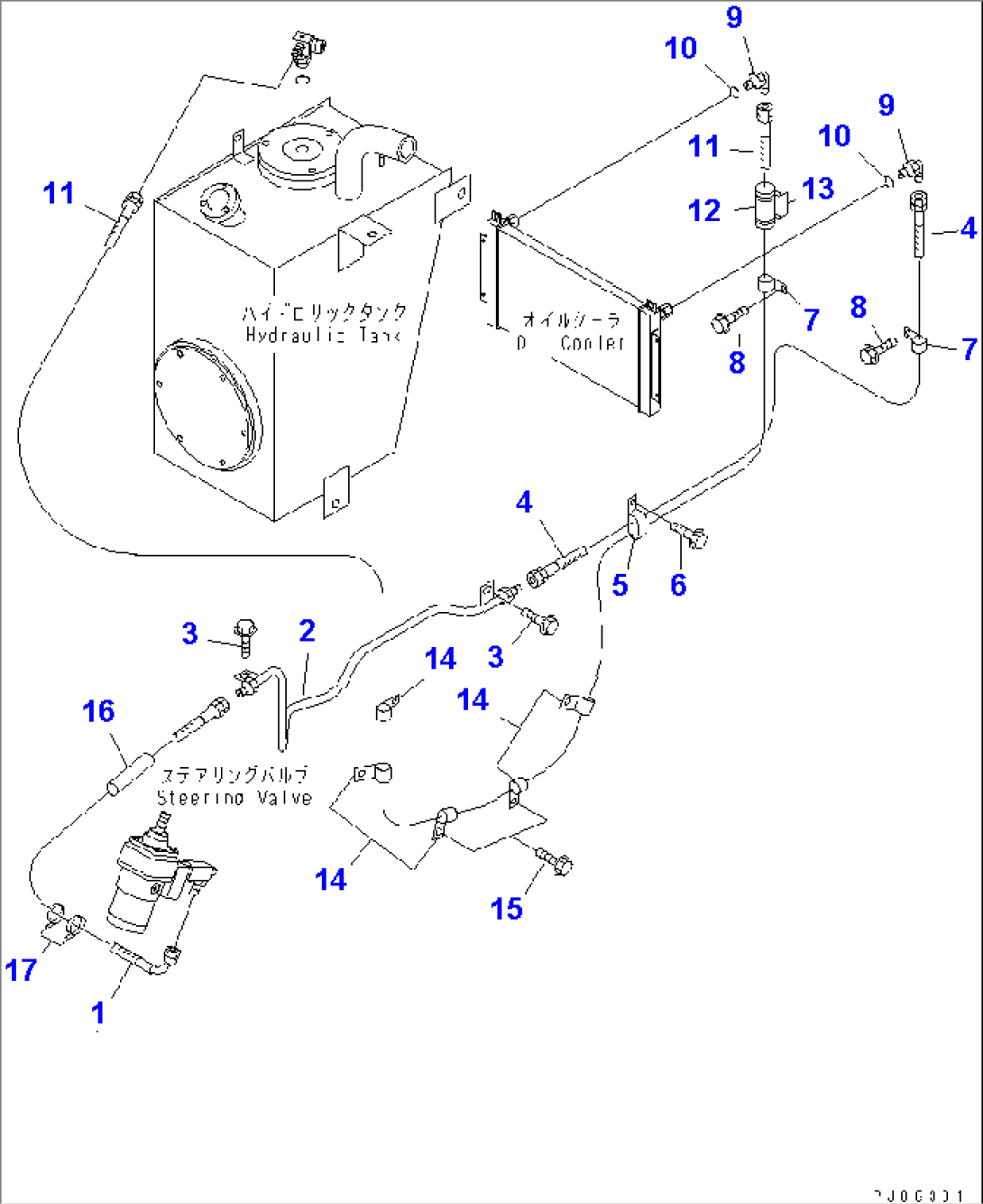 RADIATOR (COOLING LINE)(#53001-54333)