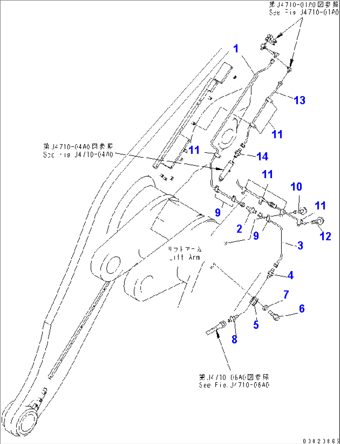 AUTO GREASE (FOR BUCKET PIN¤ L.H.) (2/2)