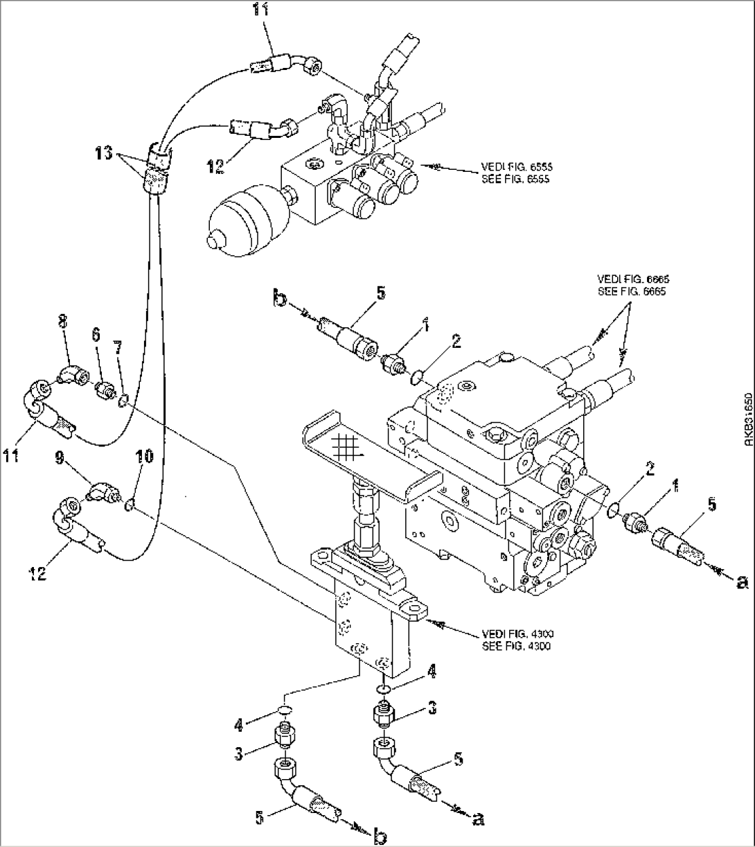HYDRAULIC PIPING (ATTACHMENT LINE) (1/2)