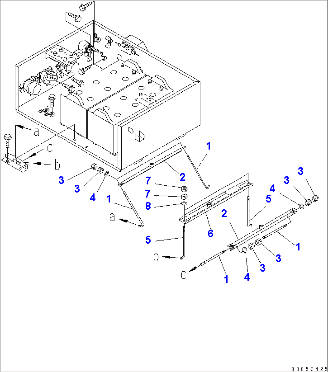 HOOD (BATTERY BOX ELECTRIC GROUP) (STAY)(#11001-)