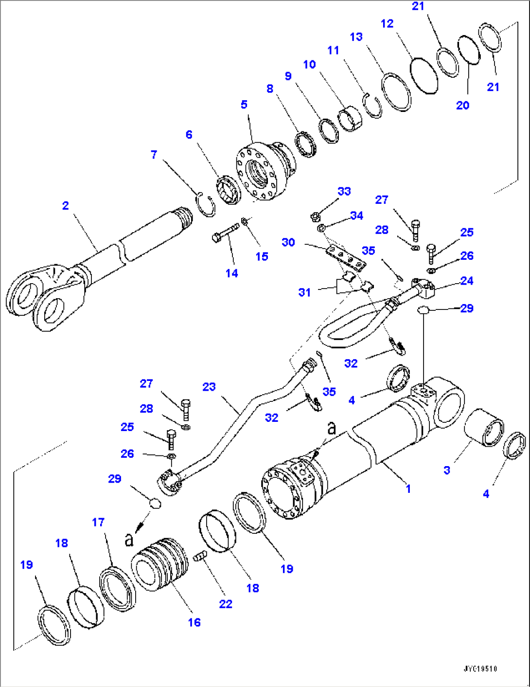 Lift Cylinder, R.H. (#80001-)