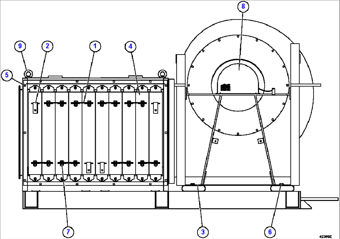RETARDING GRID ASSEMBLY 2/5 PC2093