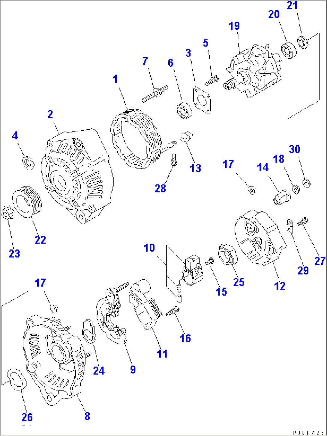 ALTERNATOR (60A) (INNER PARTS)