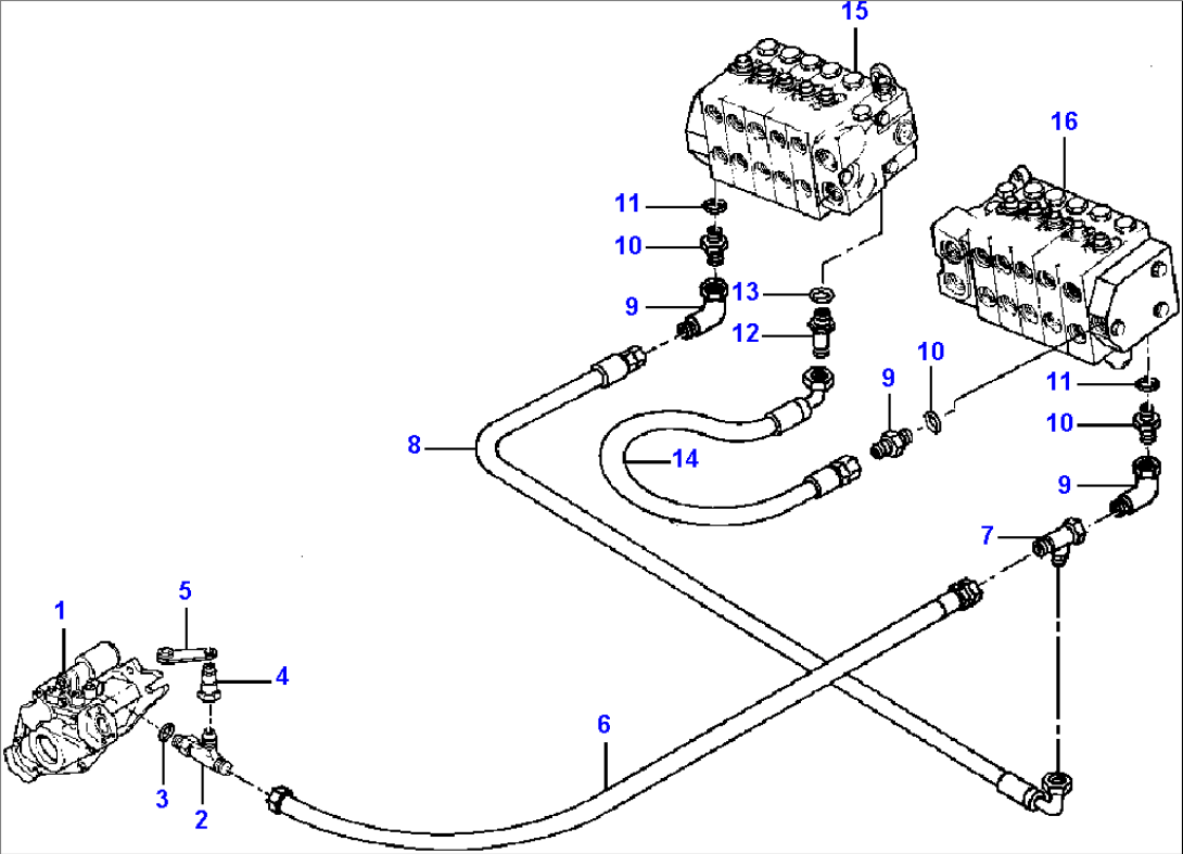 BASIC HYDRAULICS SENSING LINES - S/N 200417 & UP