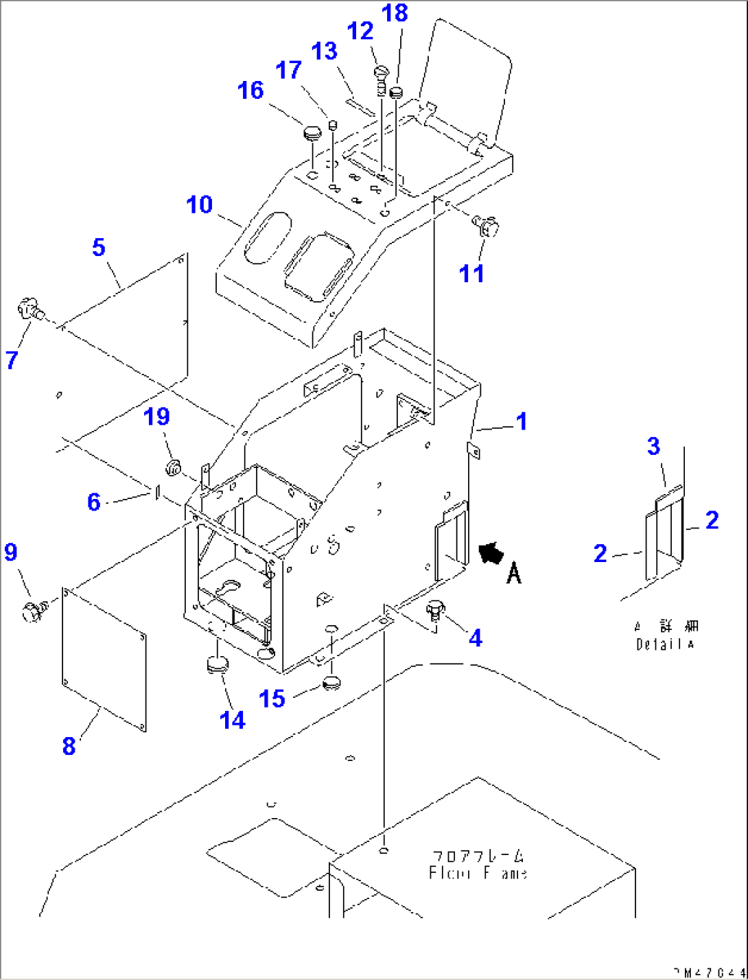 R.H. CONSOLE BOX(#60001-)