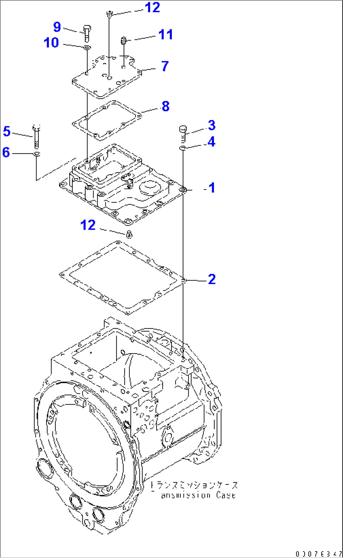 TRANSMISSION VALVE COVER(#1001-)