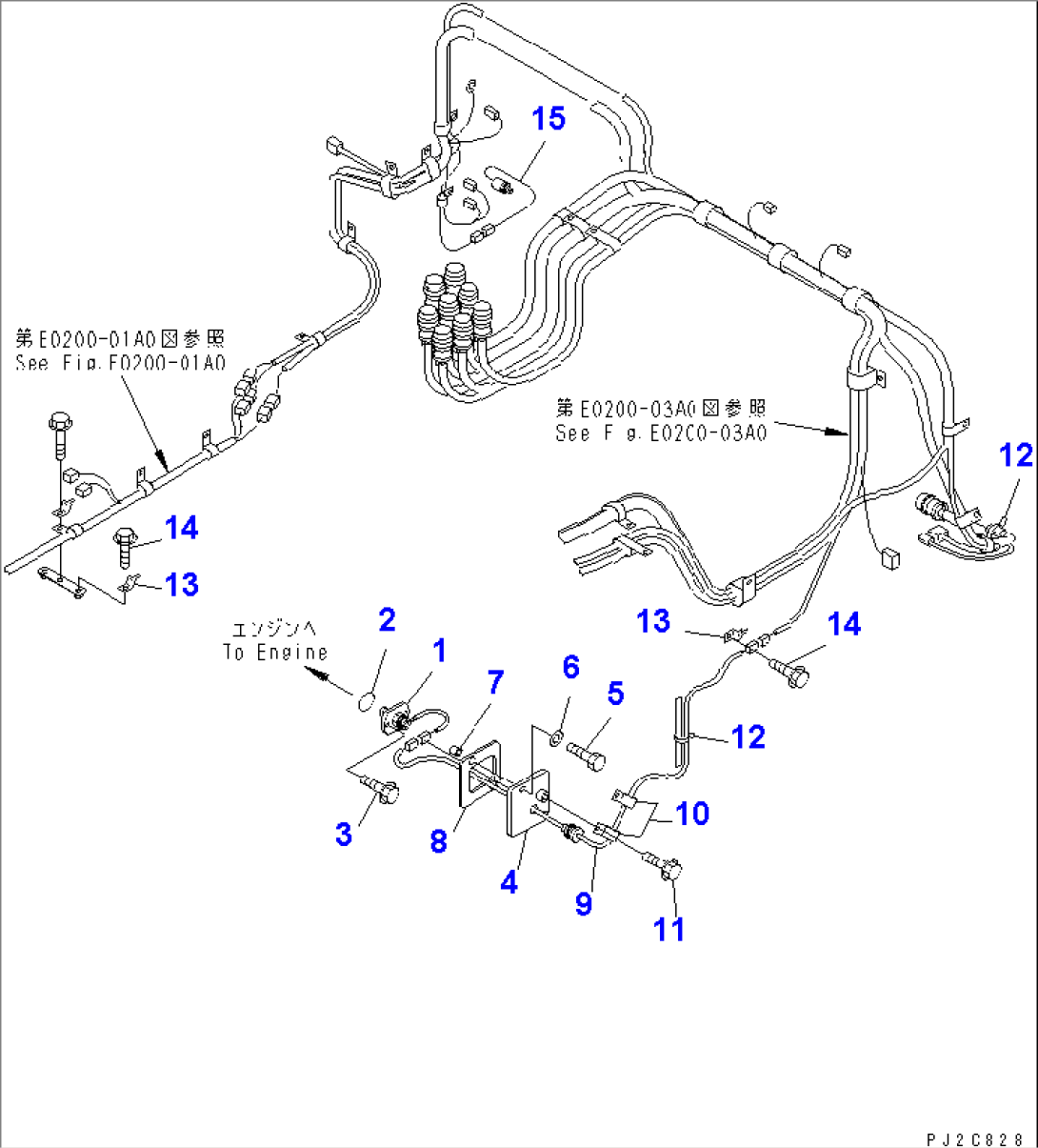 FRONT FRAME ELECTRICAL (REVOLUTION SENSOR)(#1001-1041)