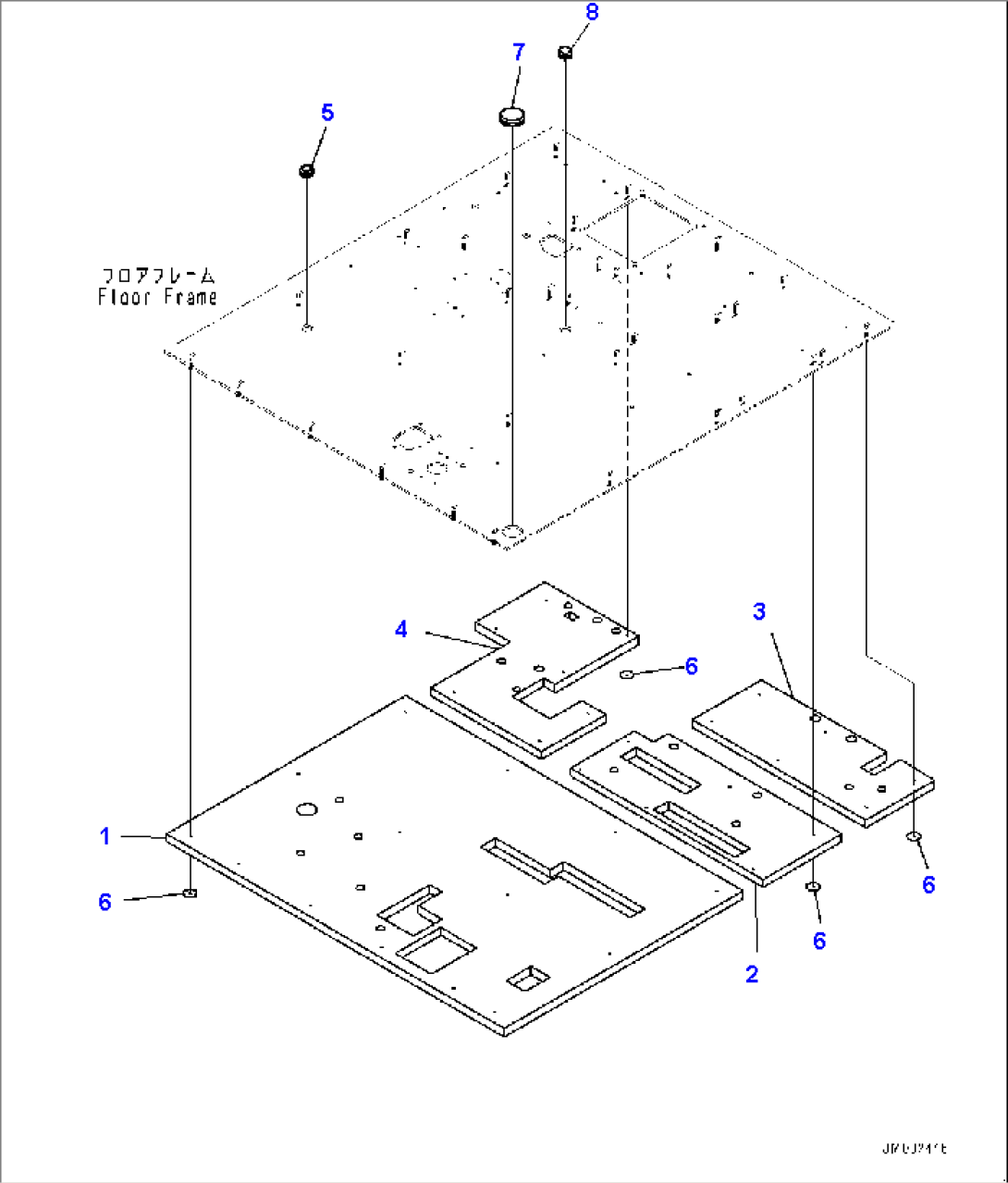 Cab, Floor, Under Sheet (#2785-2905)