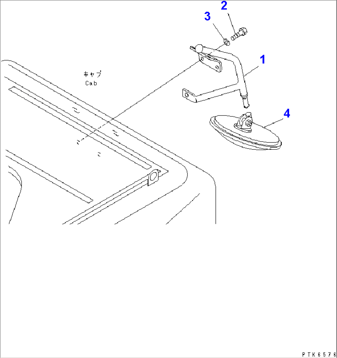 REAR VIEW MIRROR RIGHT SIDE (FOR CAB)