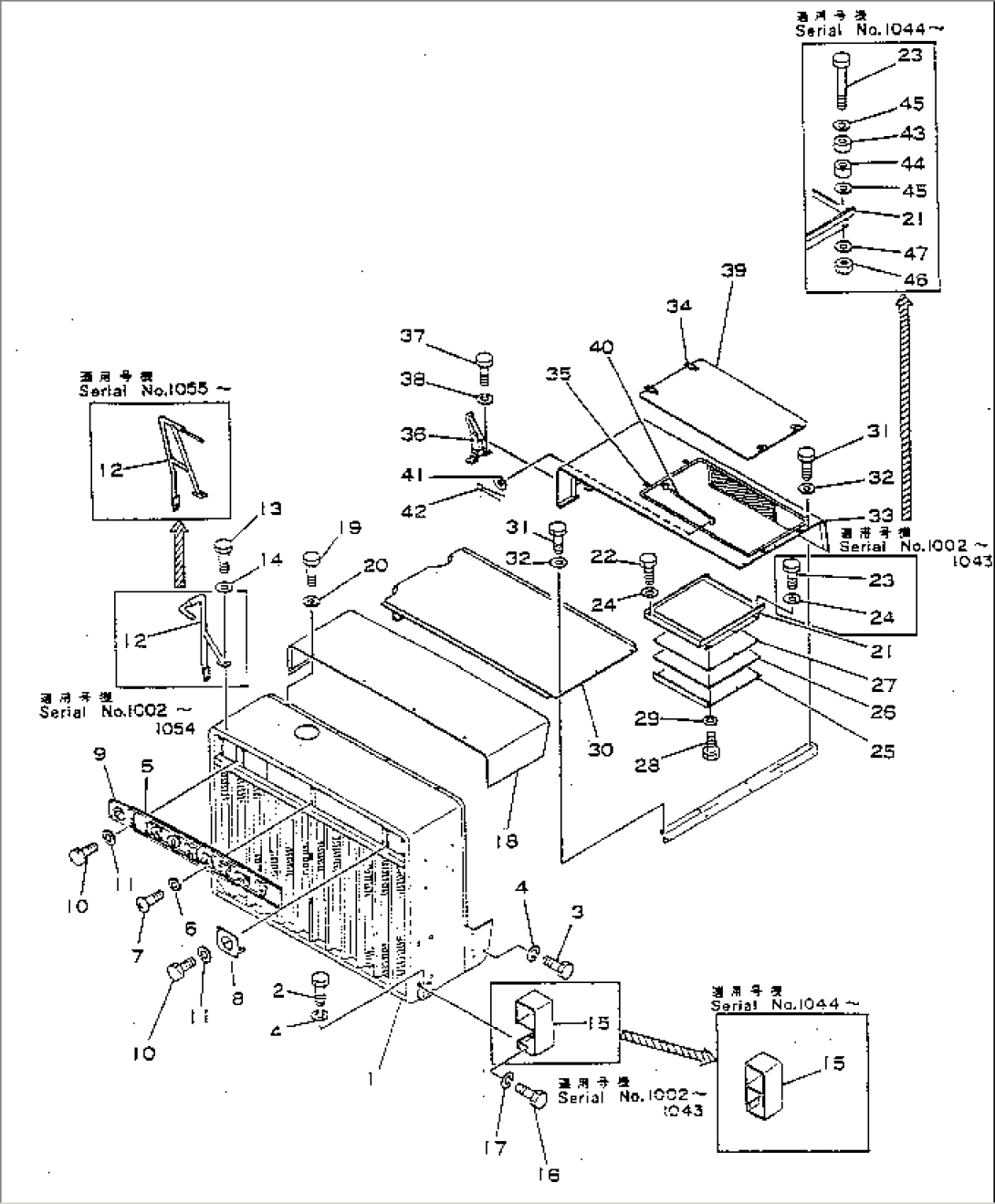 RADIATOR GUARD AND ENGINE HOOD