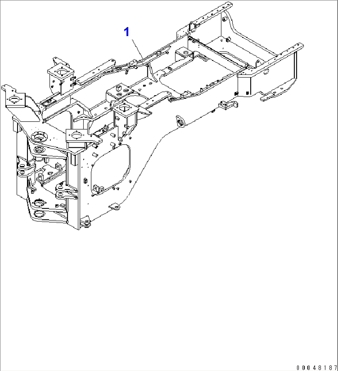 REAR FRAME (FOR BRAKE COOLING SYSTEM)(#55001-)