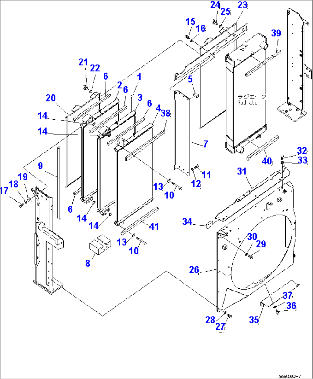 COOLING (OIL COOLER AND SHROUD) (#K50350-)