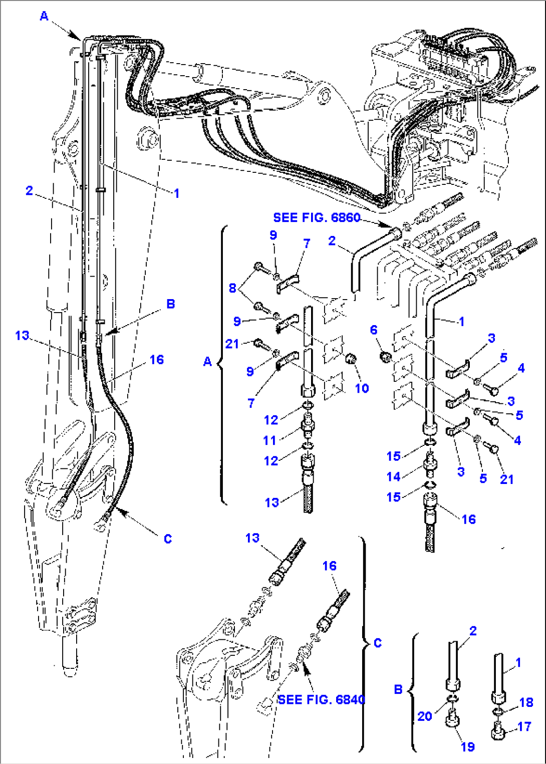 HAMMER HYDRAULIC PIPING WITH JIG ARM (2/2)