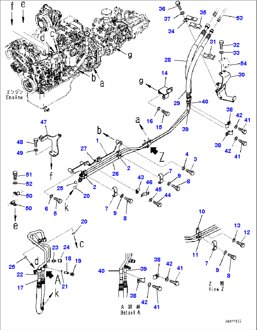 Air Conditioner Piping, Piping and Bracket (#30001-)